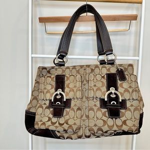 Authentic Coach Soho Canvas Shoulder Bag